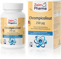 PZN-DE 13253010, ZeinPharma Chrompicolinat 250 &micro;g in vegetarischen Kapseln 20...
