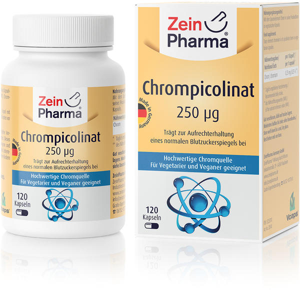 ZeinPharma Chrompicolinat 250µg Kapseln (120 Stk.)