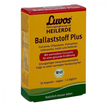 Luvos Naturkosmetik Heilerde Bio Ballaststoff Plus Kapseln (30 Stk.)