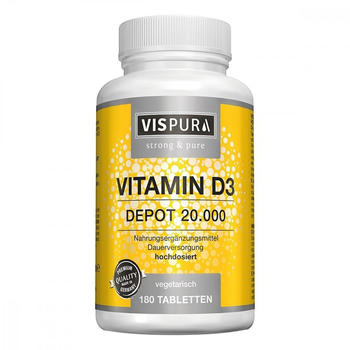 Vitamaze Vitamin D3 20.000 I.E. Depot hochdosiert Tabletten (180 Stk.)