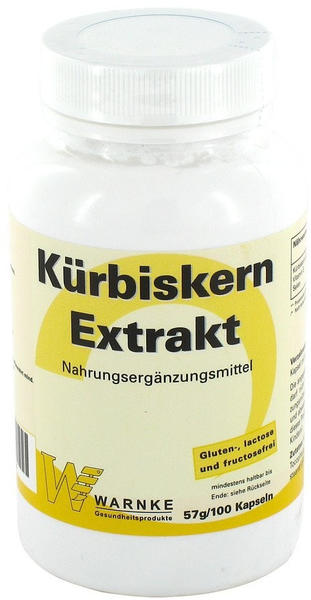 Warnke Gesundheit Kürbiskern Extrakt Kapseln (100 Stk.)