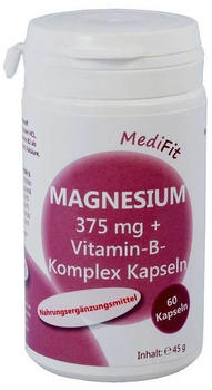 ApoFit Magnesium 375mg + Vitamin B-Komplex Kapseln (60 Stk.)