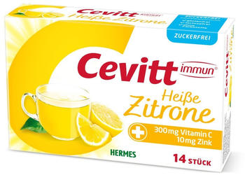 Hermes Cevitt immun Heiße Zitrone zuckerfrei Granulat (14 Stk.)