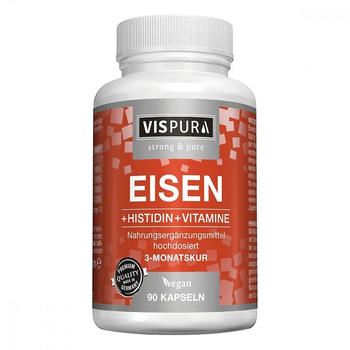 Vispura Eisen 20mg + Histidin + Vitamine Kapseln (90 Stk.)