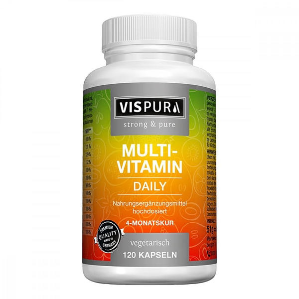 Vispura Multivitamin Daily hochdosiert ohne Jod Kapseln (120 Stk.)