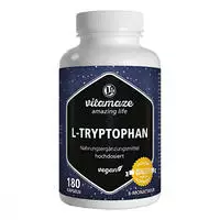 PZN-DE 16018692, Vitamaze L-Tryptophan 500 mg hochdosiert vegan Kapseln (180 stk)