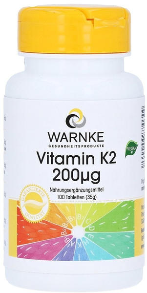 Warnke Gesundheit Vitamin K2 200µg Tabletten (100 Stk.)