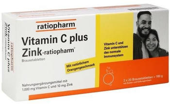 ratiopharm Vitamin C Plus Zink Brausetabletten (40 Stk.)