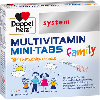 Doppelherz system Multivitamin Mini-Tabs family Portionsbeutel (20 Stk.)