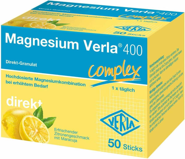 Verla-Pharm Magnesium Verla 400 Complex Direkt-Granulat Sticks (50 Stk.)