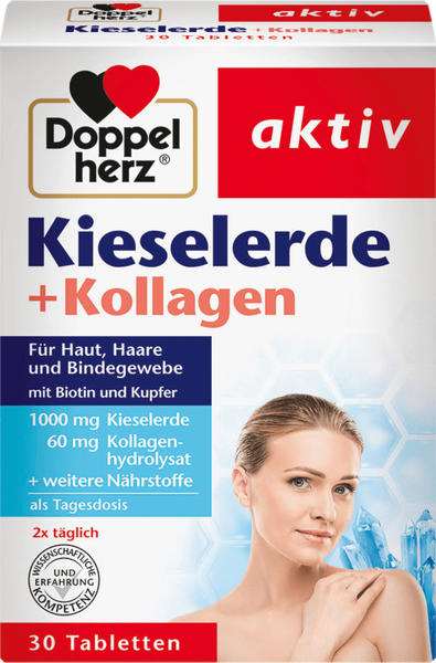 Doppelherz aktiv Kieselerde + Kollagen Tabletten (30 Stk.) Test ❤️ Jetzt ab  2,58 € (März 2022) Testbericht.de