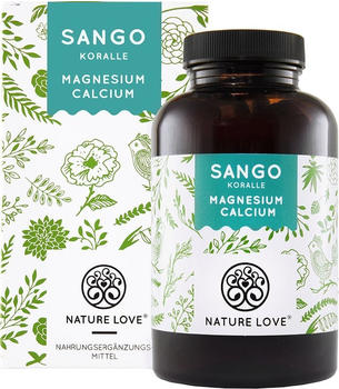 Nature Love Sango Meereskoralle Calcium + Magnesium Kapseln (180 Stk.)