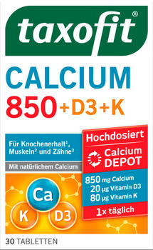 Taxofit Calcium 850 + D3 + K Depot Tabletten (30 Stk.)