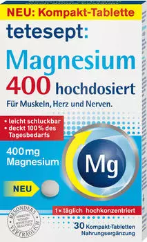 Tetesept Magnesium 400 hochdosiert Tabletten (30 Stk.)