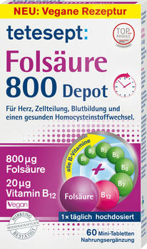 Tetesept Folsäure 800 Depot Mini-Tabletten (60 Stk.)