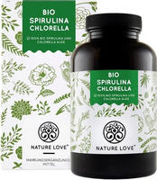 Spirulina/Chlorella Bio 500 Tabletten Nature Love 500 St