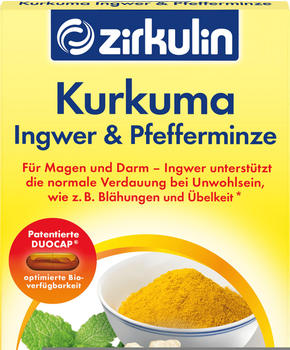 Zirkulin Kurkuma Ingwer & Pfefferminze Kapseln (15 Stk.)