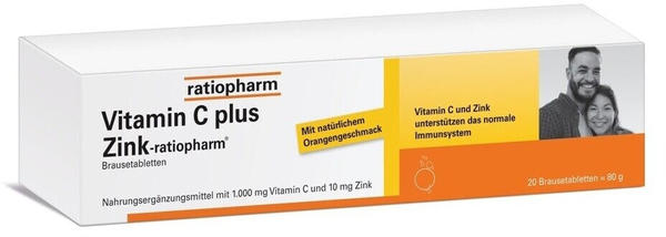 ratiopharm Vitamin C Plus Zink Brausetabletten (20Stk.)