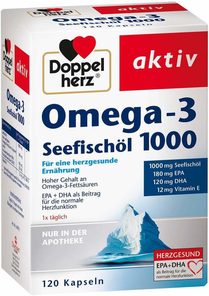 Doppelherz Omega-3 Seefischöl 1000 mg Kapseln (120Stk.)