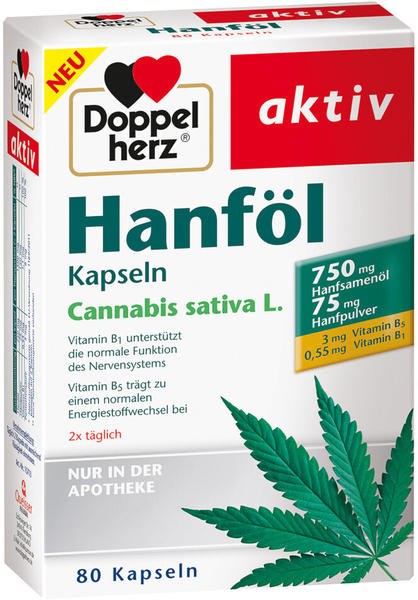 Doppelherz Hanföl aktiv Kapseln (80Stk.)