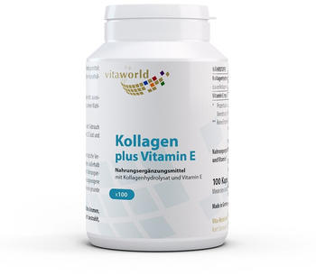 Vita-World Kollagen 500mg plus Vitamin E Kapseln (100Stk.)