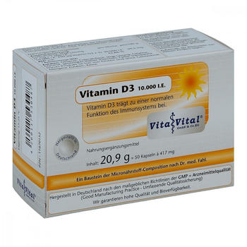 Vita Vital Vitamin D3 10000 i.E. Kapseln (50Stk.)