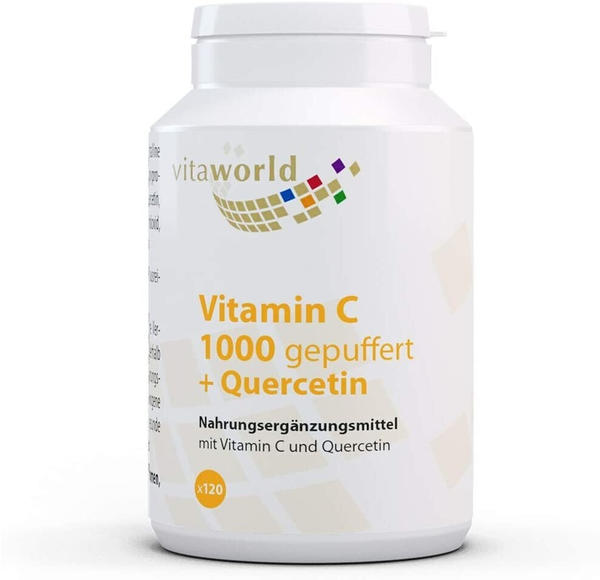 Vita-World Vitamin C 1000 gepuffert + Quercetin Tabletten (120 Stk.)