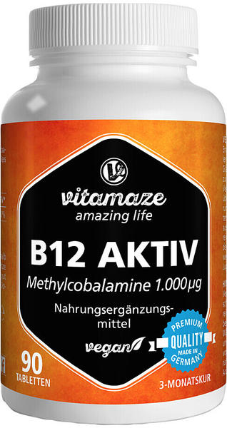Vitamaze B12 Aktiv 1.000µg Tabletten (90 Stk.)