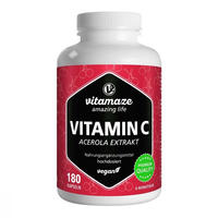 PZN-DE 16819328, Vitamaze Vitamin C1 60 mg Acerola Extrakt pur vegan Kapseln 180 stk