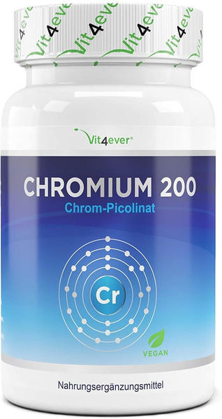 Vit4ever Chromium 200 Chrom-Piccolinat Tabletten (365 Stk.)