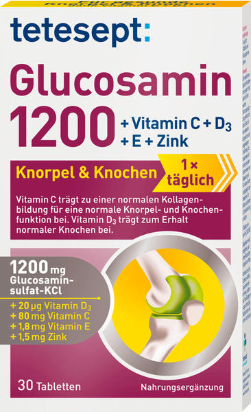 Tetesept Glucosamin 1200 Tabletten (30Stk.)