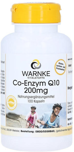 Warnke Gesundheit Co-Enzym Q10 200mg Kapseln (100Stk.)