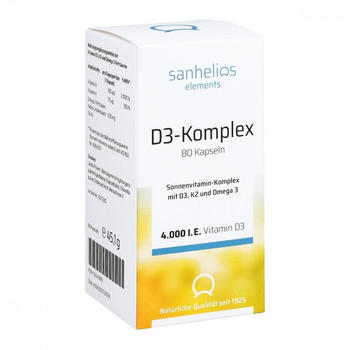 Roha Sanhelios Vitamin D3 Sonnenvitamin-Komplex Kapseln (80Stk.)