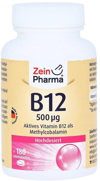 ZeinPharma Vitamin B12 500µg Lutschtabletten (180 Stk.)