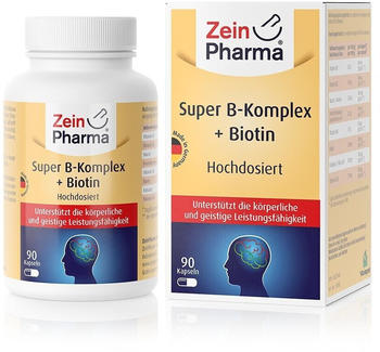 ZeinPharma Super B-Komplex + Biotin Kapseln (90 Stk.)