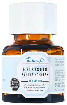 Naturafit Melatonin Schlaf Komplex Kapseln (20 Stk.)