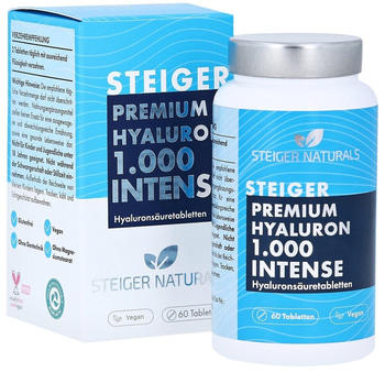 Steiger Naturals Premium Hyaluron 1000 Intense Tabletten (60Stk.)