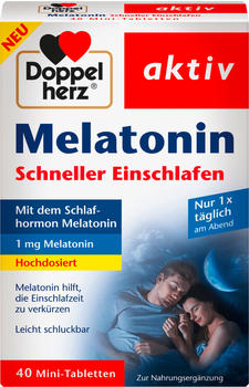 Doppelherz Melatonin Schneller Einschlafen Mini-Tabletten (40Stk.)