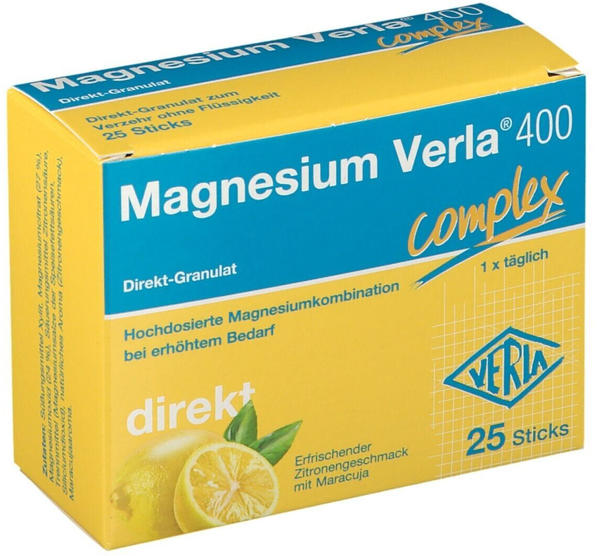 Verla-Pharm Verla-Pharm Magnesium Verla 400 Complex Direkt-Granulat Sticks (25 Stk.)