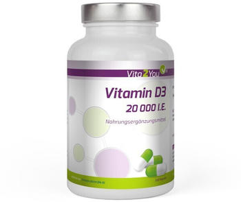 Vita2You Vitamin D3 20.000 I.E. Kapseln (240 Stk.)