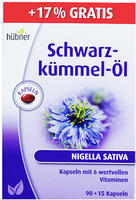 H&uuml;bner Schwarzk&uuml;mmel &Ouml;l Kapseln 90+15 Sondergr&ouml;&szlig;e 85 g