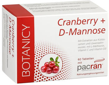 Botanicy Cranberry + D-Mannose Tabletten (60Stk.)