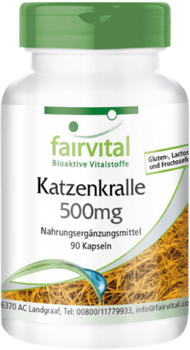 Fairvital Katzenkralle 500mg Kapseln (90Stk.)
