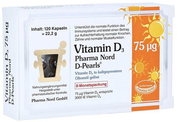 Pharma Nord Vitamin D3 75µg D-pearls Kapseln (120 Stk.)
