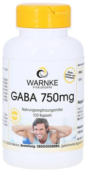 Warnke Gesundheit Gaba 750mg Kapseln (100 Stk.)