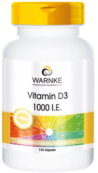 Warnke Gesundheit Vitamin D3 1000 I.E. Kapseln (100 Stk.)