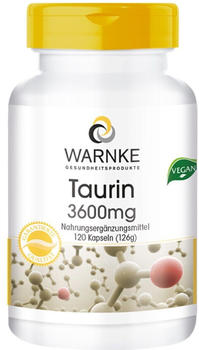 Warnke Gesundheit Taurin 3600mg Kapseln (120 Stk.)