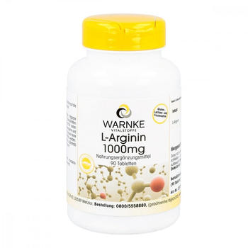 Warnke Gesundheit L-Arginin 1000mg Tabletten (90 Stk.)