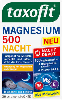 Taxofit Magnesium 500 Nacht Tabletten (30 Stk.)