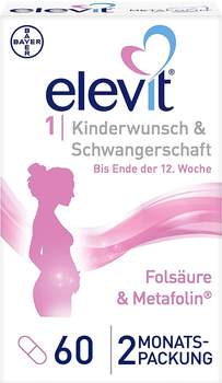 Bayer Elevit 1 Kinderwunsch & Schwangerschaft Tabletten (60 Stk.)
